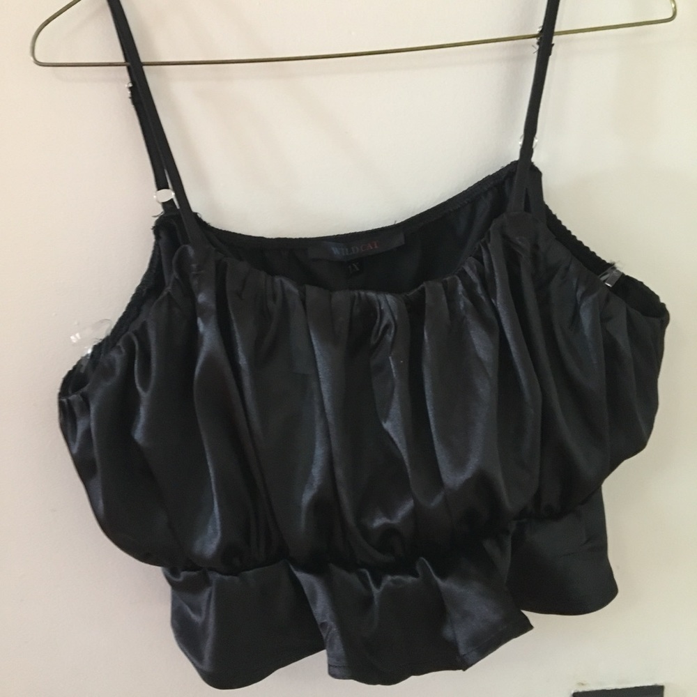 Dollskill Cropped Satin Top